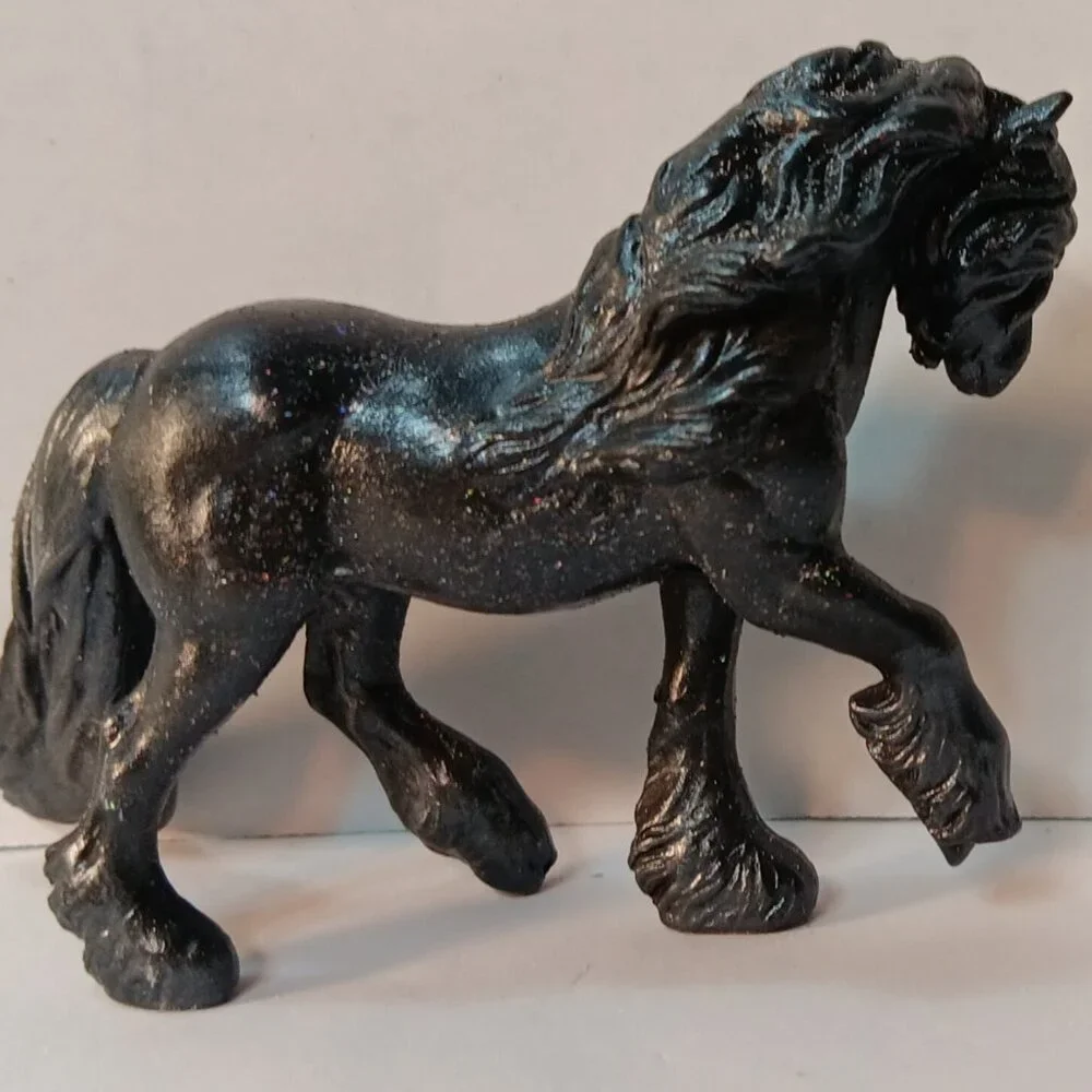Black Breyer Custom Stablemate Mini Tannenbaum Fell Pony - Picture 4 of 4